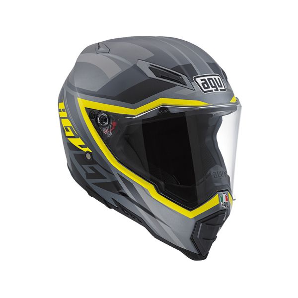 Casque AGV AX 8 EVO NAKED MULTI KARAKUM Camouflage Jaune Fluo Au