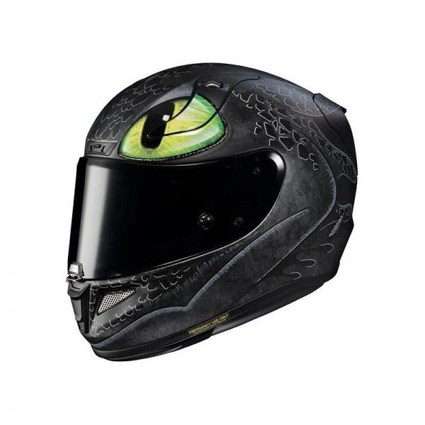 Casque Hjc Rpha Toothless Universal Mc Sf Noir Gris Vert Au