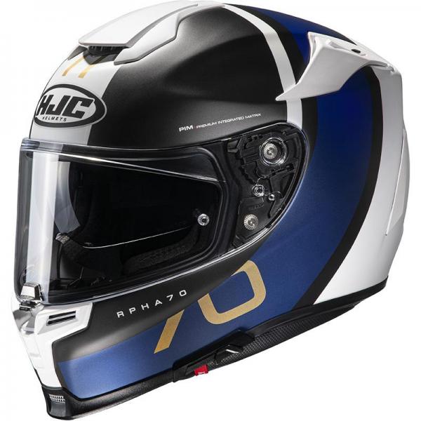 Casque HJC RPHA 70 PAIKA MC2SF Blanc Noir Bleu Au Meilleur Prix