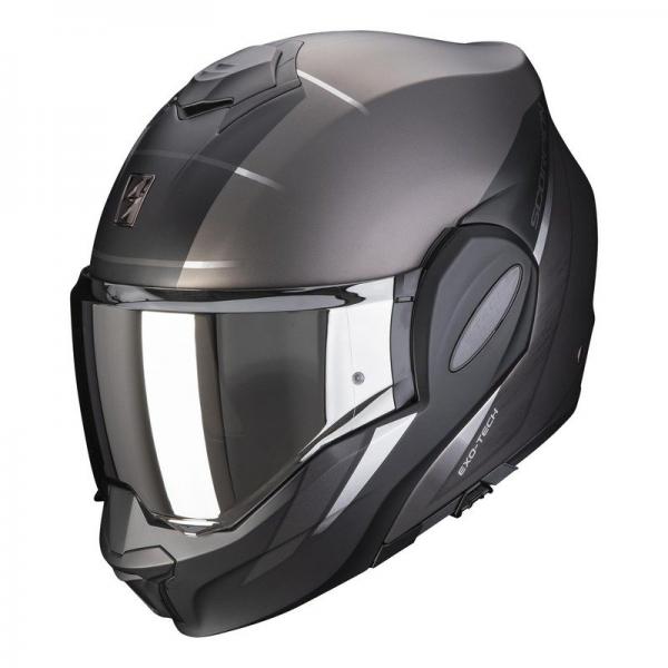 Casque Scorpion EXO TECH PRIMUS MAT - Argent / Noir