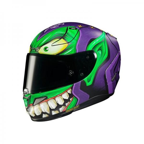 Casque HJC RPHA-11 GREEN GOBLIN MARVEL MC48SF - Violet / Vert