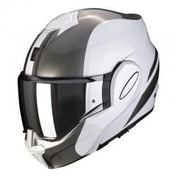 Casque Scorpion EXO TECH FORZA - Blanc Perle / Argent